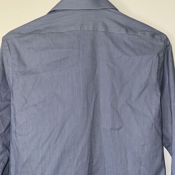 Calvin Klein Slim Fit Stretch Non-Iron Dress Shirt 14‎ 1/2 Blue Mens - Picture 7 of 11